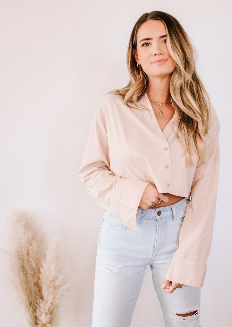 The Casual Friday's Cropped Button Down